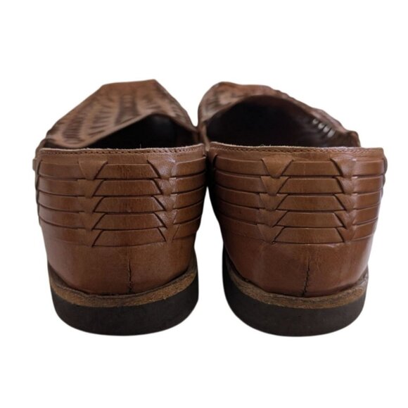 Sunsteps Hand-Woven Leather Huarache Sandals Brown Mens Size 9.5 - Picture 4 of 10